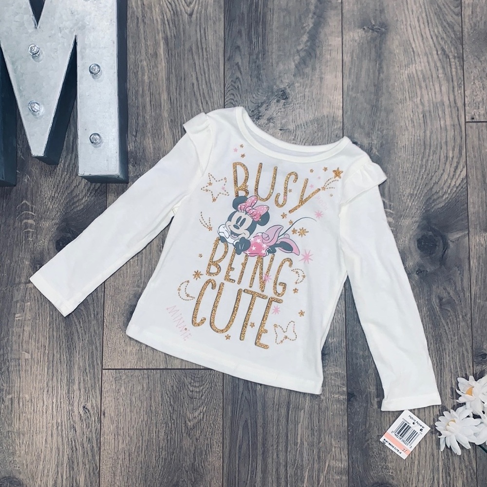 Disney “Busy Being Cute” Minnie Mouse Top